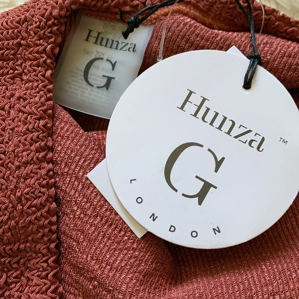 NWT Hunza G Domino one piece in metallic rosewood - Picture 4 of 8